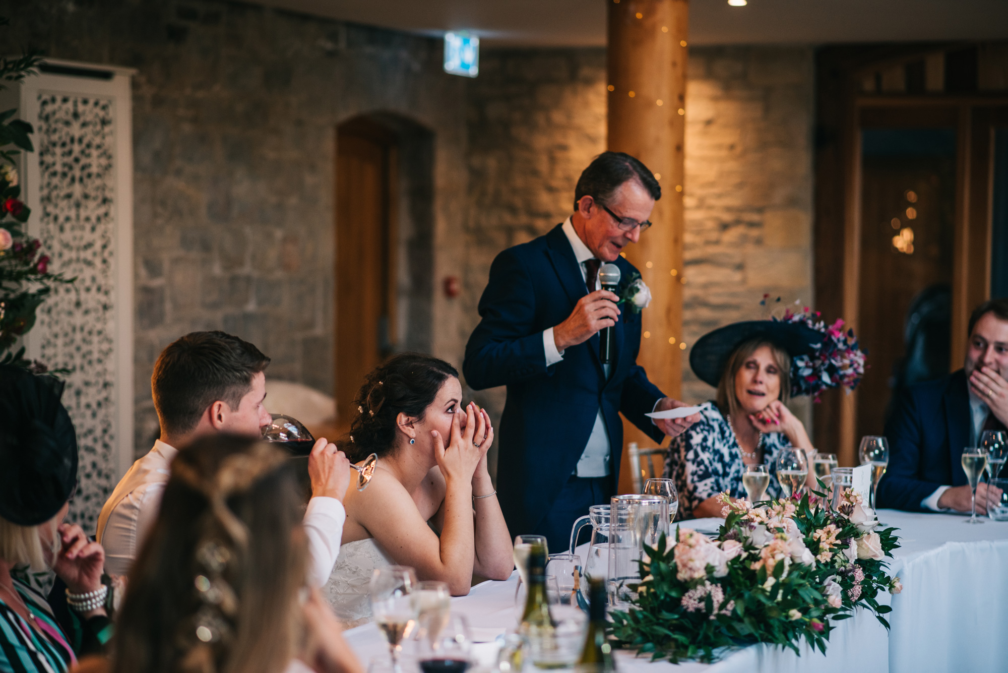 Father of the bride making a speech