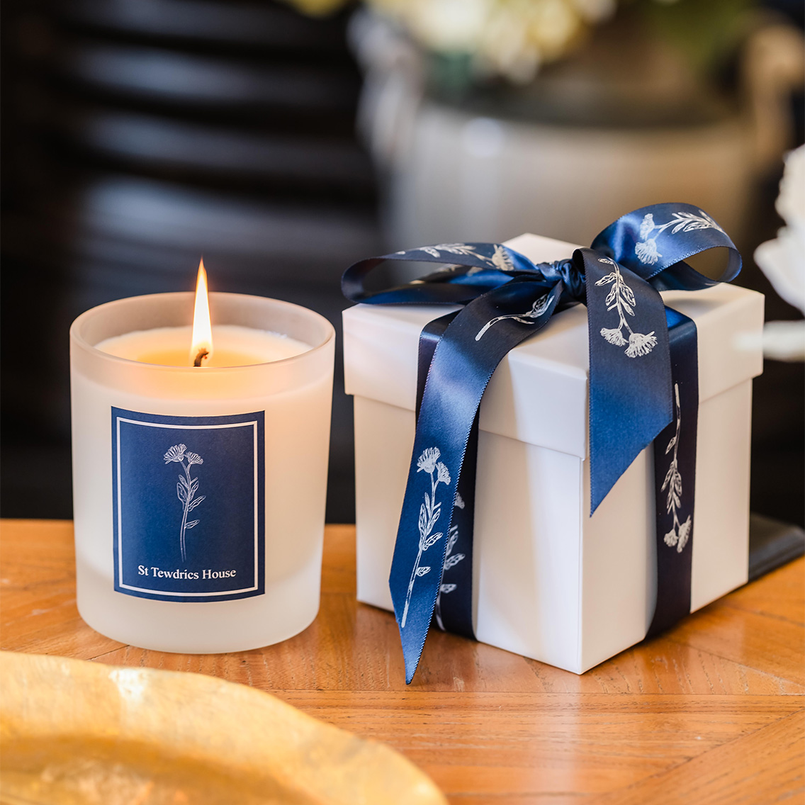 Individual Candles, Boxed With Ribbon